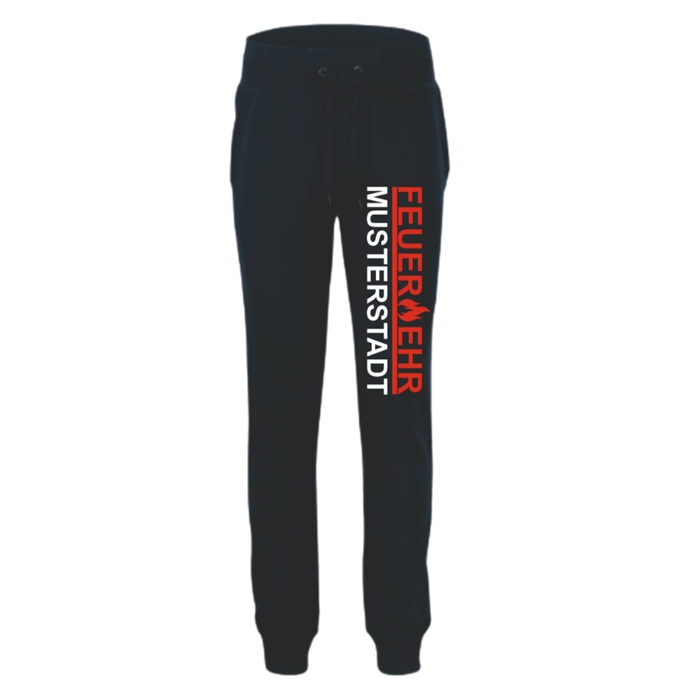 Jogginghose mit Wunschort - rot/weiß