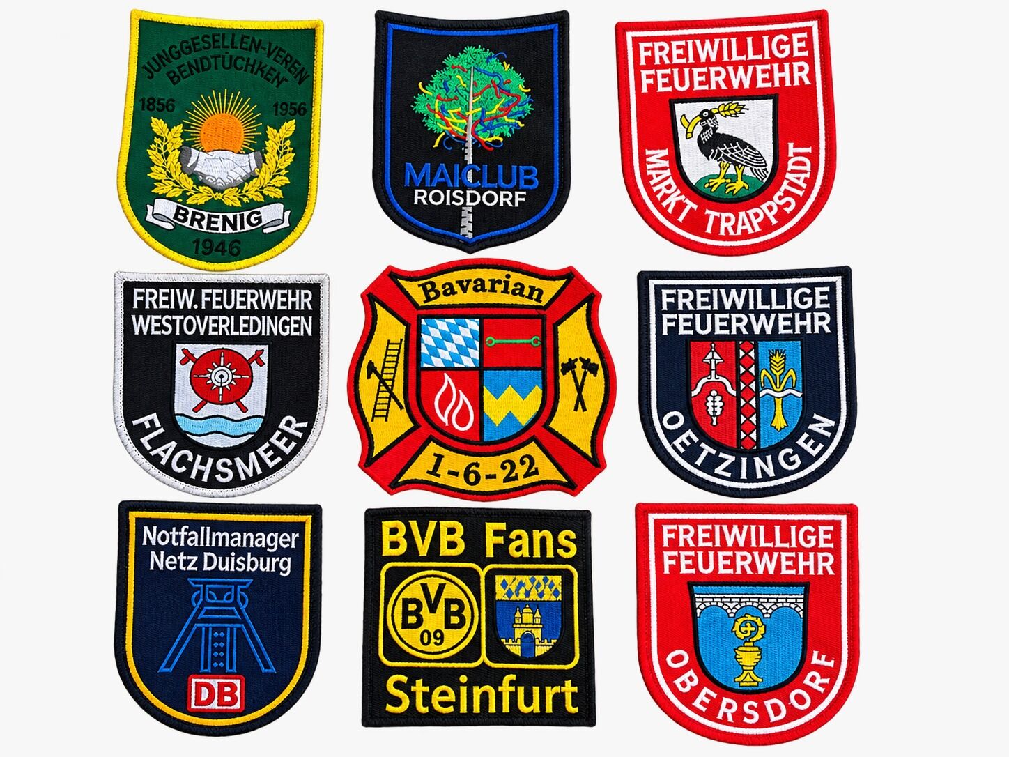Feuerwehr Ärmelabzeichen gestickt