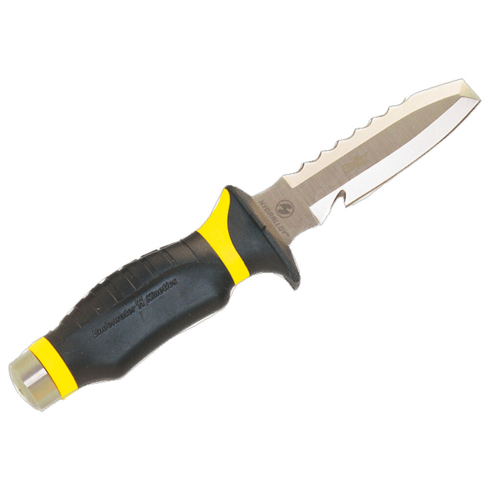 UK Tauchermesser Blue Tang HYDRALLOY, gelb, Blunt Tip-Klinge (stumpf)