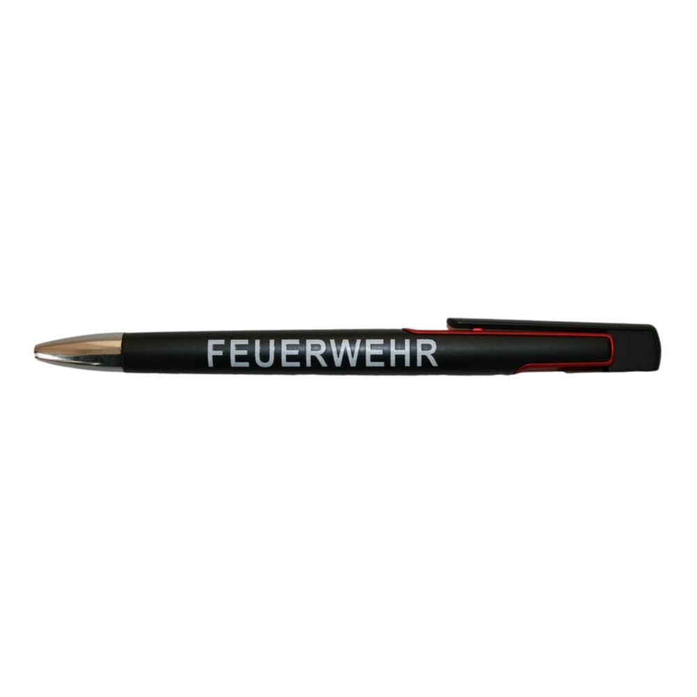Kugelschreiber Aufdruck FEUERWEHR weiß