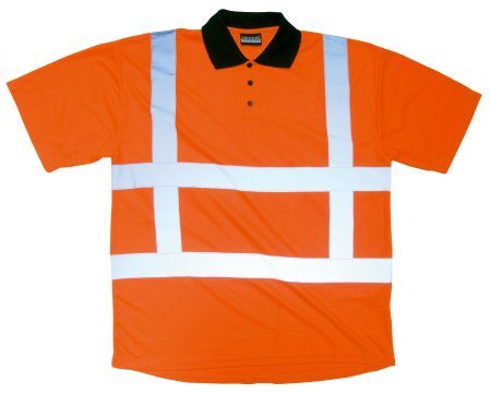 Polo Shirt fluoreszierend orange