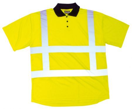 Polo Shirt fluoreszierend gelb