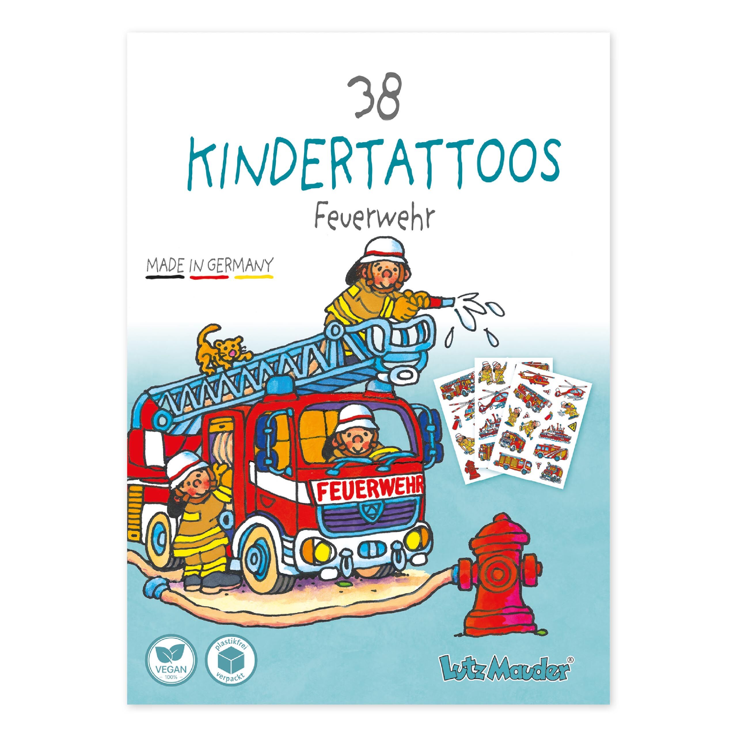 Lutz Mauder Kindertattoo Feuerwehr