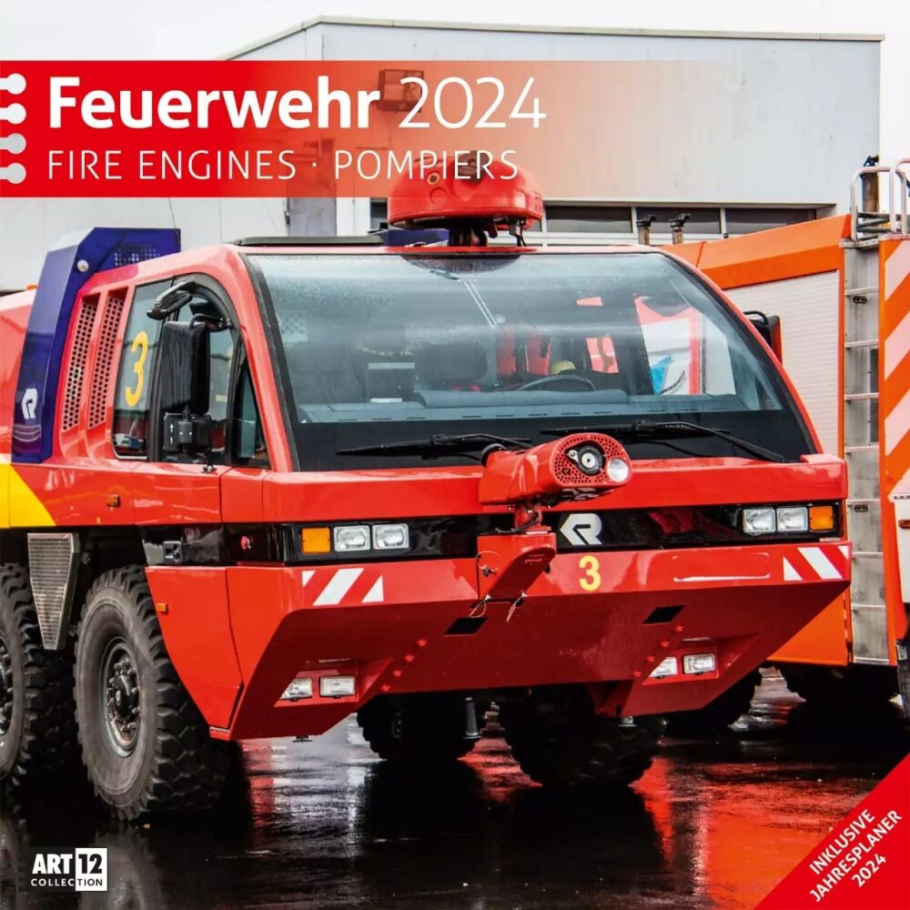Feuerwehrkalender 2024 Fire Engines Pompiers