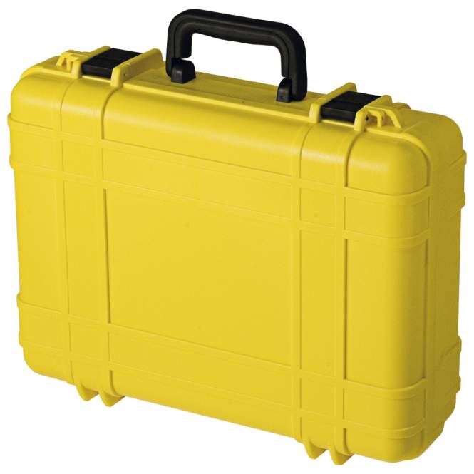 Wasserdichter Koffer UltraCase 518, gelb, mit Würfelschaum