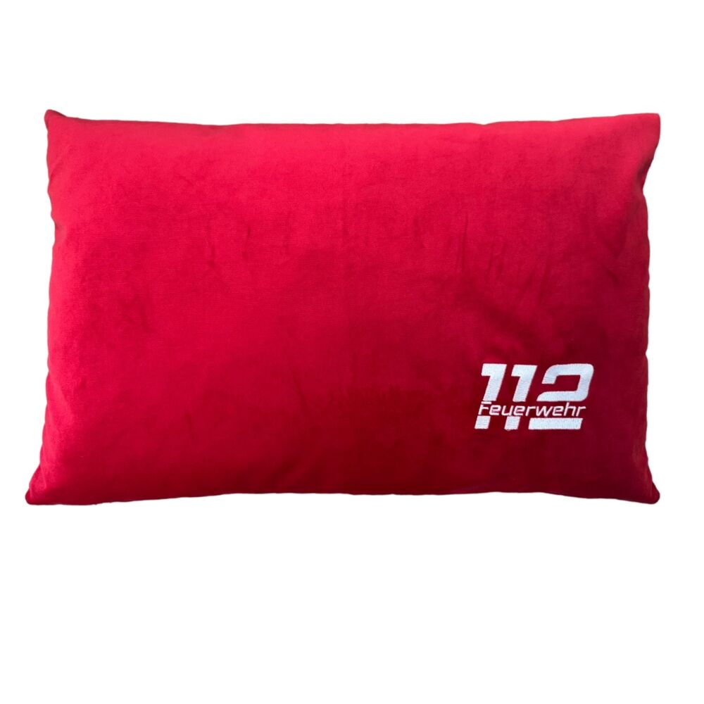 Kissenbezug mit Einstick Feuerwehr 112