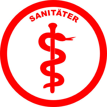 rund 40mm SANITÄTER transparent