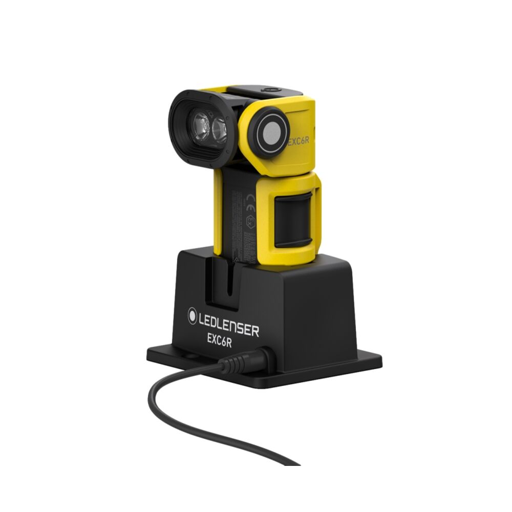 Led Lenser Winkelleuchte EXC6R mit Ladeschale