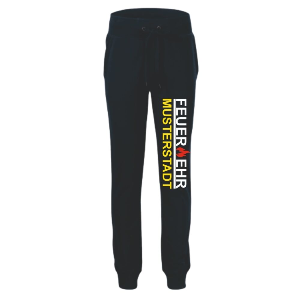 Jogginghose mit Wunschort - rot/weiß/gelb