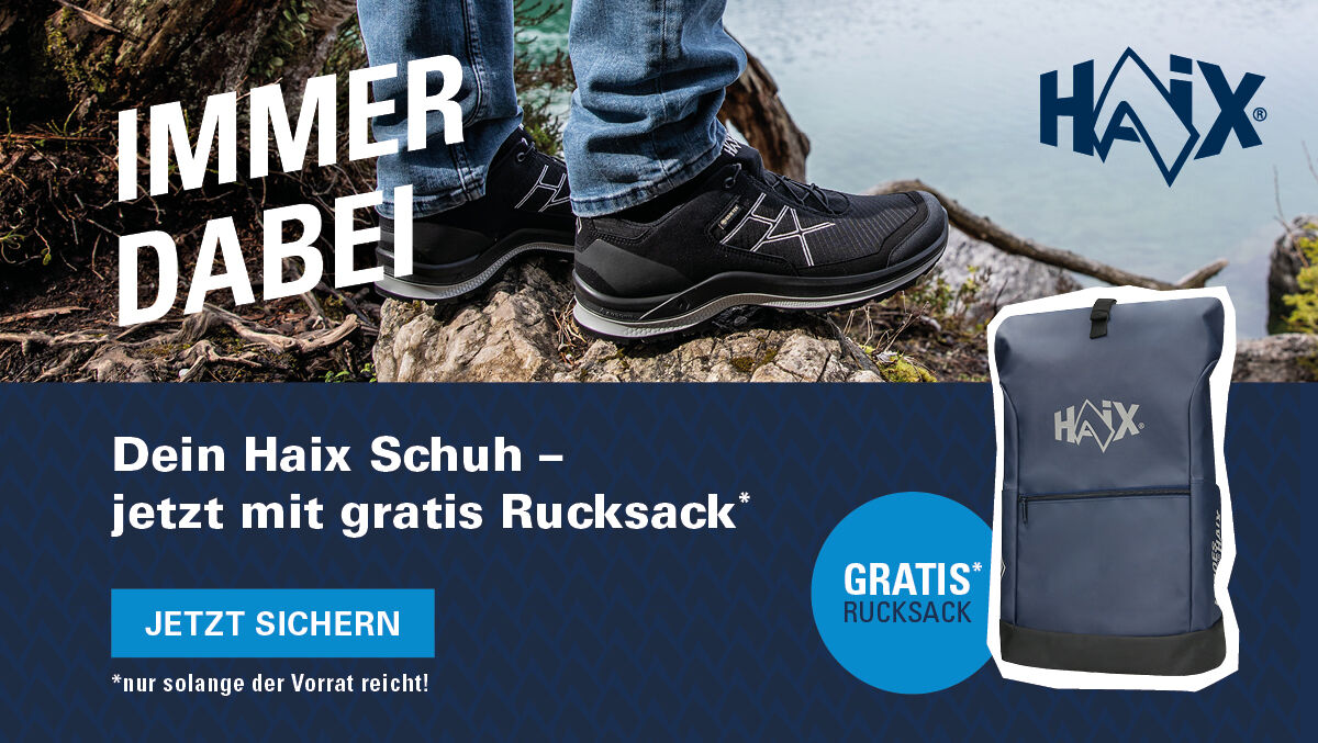 Dein gratis Rucksack von Haix!