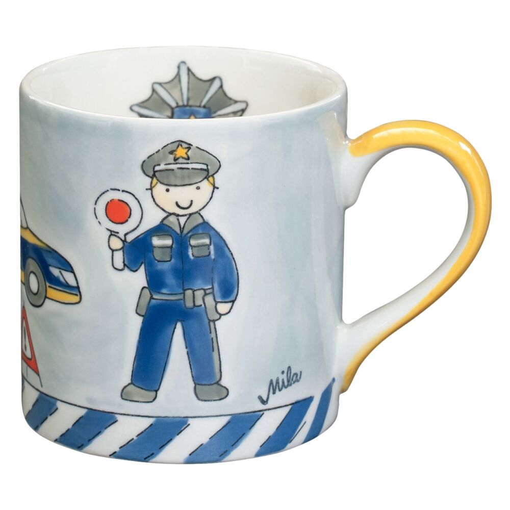 Keramik Kinderbecher Police Mila