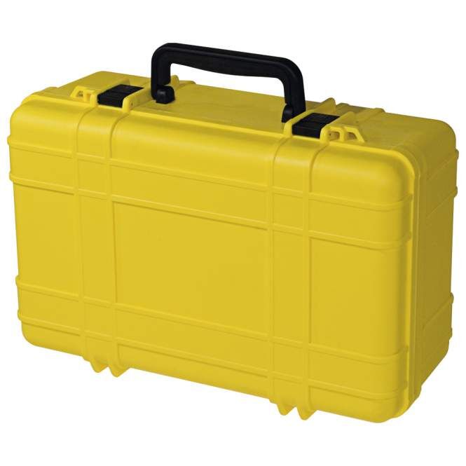 Wasserdichter Koffer UltraCase 821, gelb, mit Würfelschaum