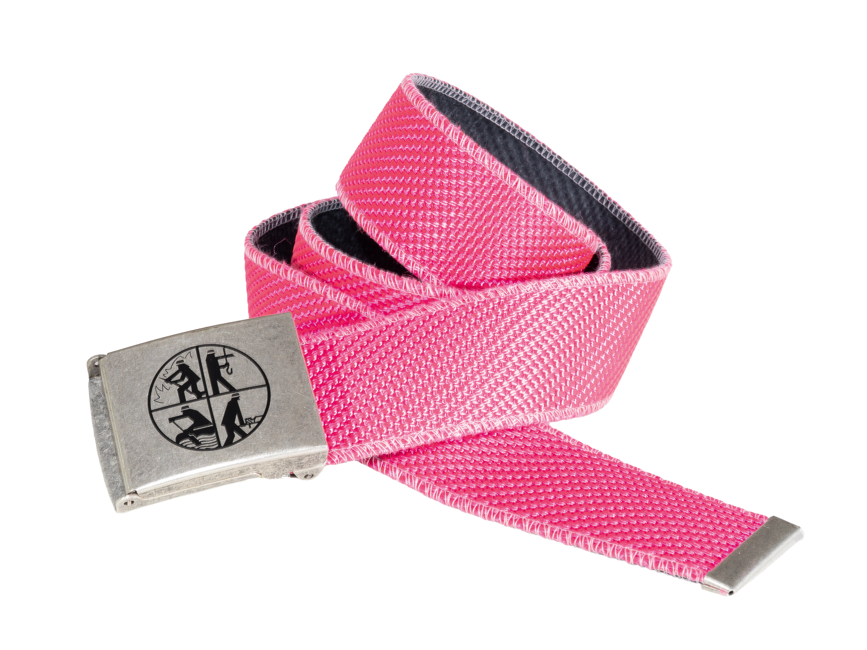 Koppelgürtel aus Feuerwehrschlauch pink