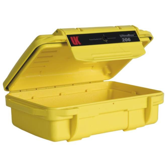 Wasserdichte UltraBox 206, gelb, leer