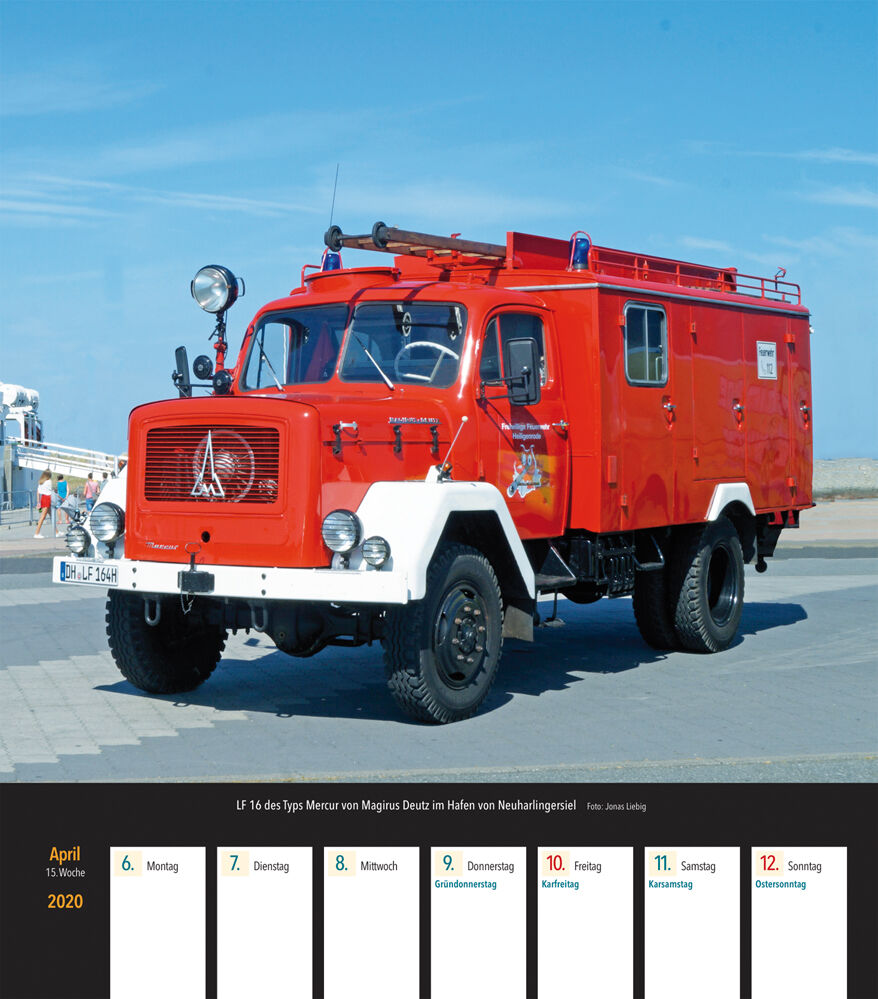 Kalender Feuerwehrfahrzeuge 2020