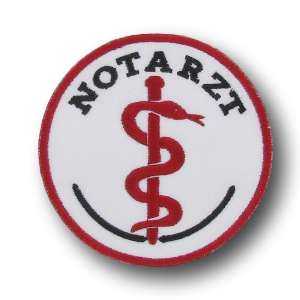 Emblem rund Äskulap - NOTARZT