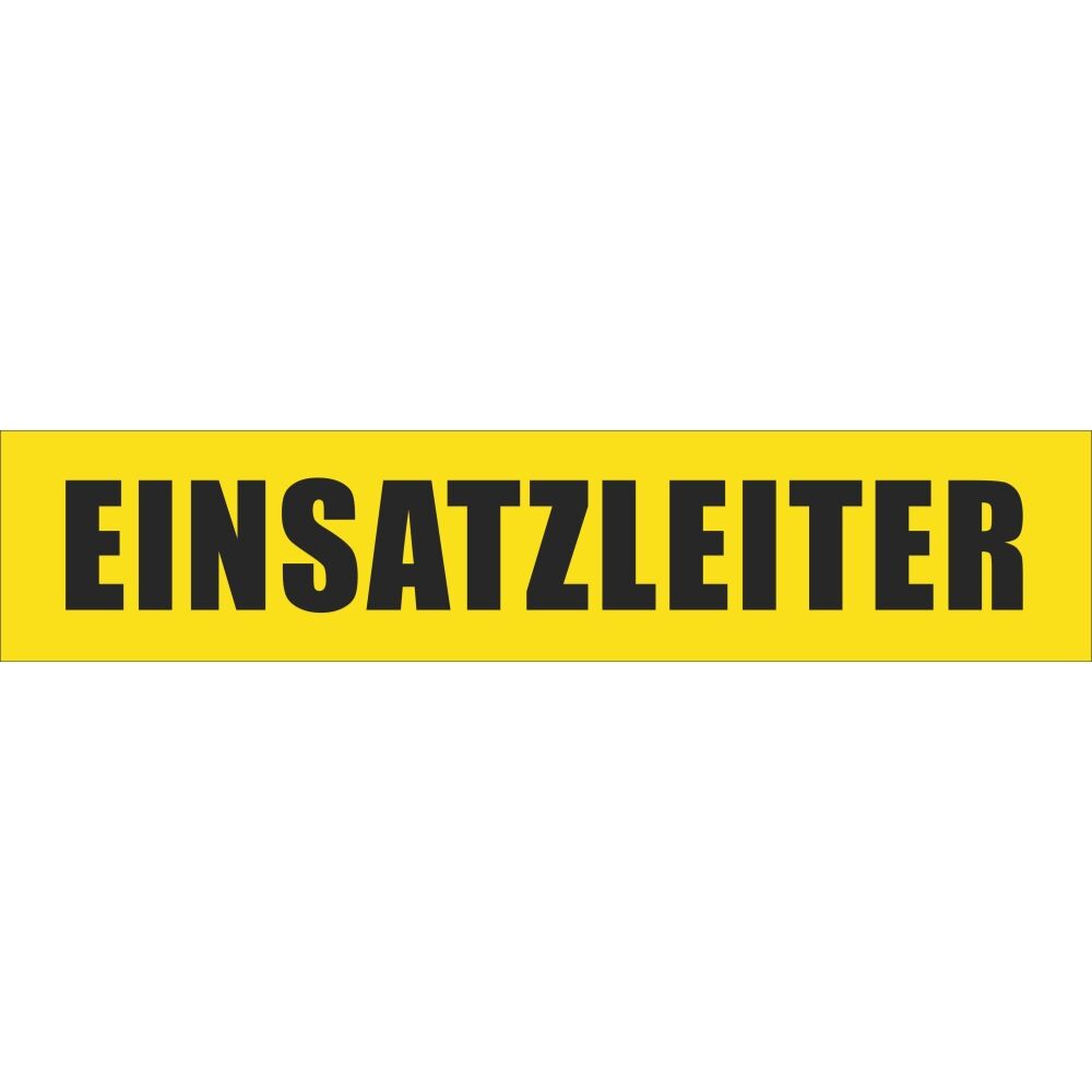 Rückenschild zitronengelb EINSATZLEITER