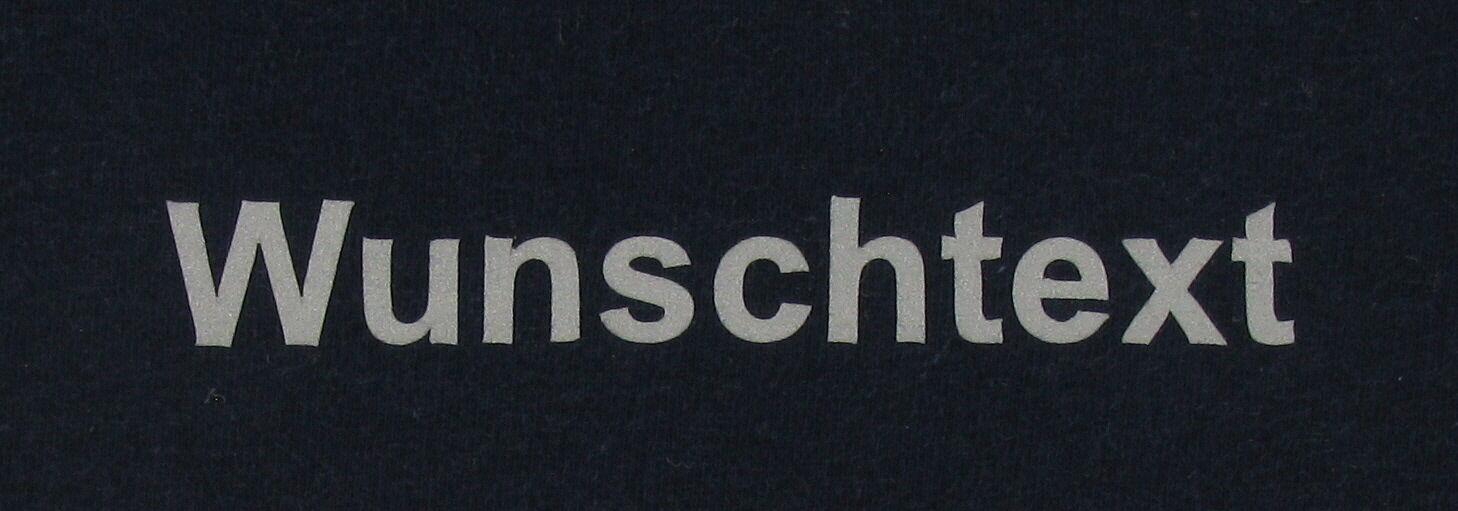 T-Shirt mit Wunschtext auf Vorder- und Rückseite